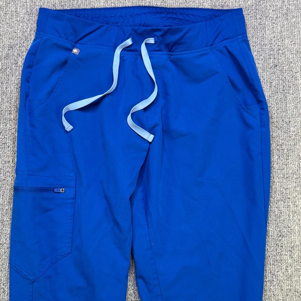 FIGS Zamora Jogger Scrub Pants Royal Blue Womens Medium W18SW2005 - Picture 5 of 9